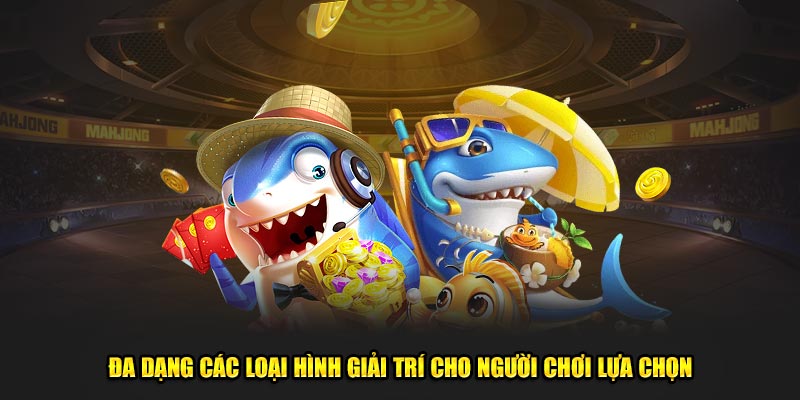 Đa dạng các loại hình giải trí cho người chơi lựa chọn